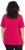 Ulla Popken Essential Square Neck Stretch Tee Dark Raspberry - T-shirt - 