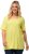 Ulla Popken Essential Square Neck Stretch Tee Lemon Yellow - T-shirt - 