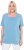 Ulla Popken Essential Square Neck Stretch Tee Light Teal - T-shirt - 