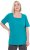 Ulla Popken Essential Square Neck Stretch Tee Green Emerald - T-shirt - 