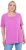 Ulla Popken Essential Square Neck Stretch Tee Cool Pink - T-shirt - 