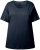Ulla Popken Double Layer Rounded V-Neck Slim Fit Tee Navy Blue - T-shirt - 