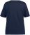 Ulla Popken Double Layer Rounded V-Neck Slim Fit Tee Navy Blue - T-shirt - 