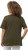 Ulla Popken Double Layer Rounded V-Neck Slim Fit Tee Forest Green - T-shirt - 