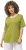 Ulla Popken Double Layer Rounded V-Neck Slim Fit Tee Apple Green - T-shirt - 