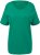 Ulla Popken Double Layer Rounded V-Neck Slim Fit Tee Emerald - T-shirt - 