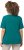 Ulla Popken Double Layer Rounded V-Neck Slim Fit Tee Dark Emerald - T-shirt - 