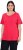 Ulla Popken Double Layer Rounded V-Neck Slim Fit Tee Red - T-shirt - 