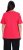 Ulla Popken Double Layer Rounded V-Neck Slim Fit Tee Red - T-shirt - 