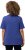 Ulla Popken Double Layer Rounded V-Neck Slim Fit Tee Blue Purple - T-shirt - 