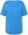 Ulla Popken Double Layer Rounded V-Neck Slim Fit Tee Sky Blue - T-shirt - 
