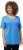 Ulla Popken Double Layer Rounded V-Neck Slim Fit Tee Sky Blue - T-shirt - 