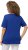 Ulla Popken Double Layer Rounded V-Neck Slim Fit Tee Cobalt Blue - T-shirt - 