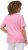 Ulla Popken Double Layer Rounded V-Neck Slim Fit Tee Light Pink - T-shirt - 