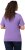 Ulla Popken Double Layer Rounded V-Neck Slim Fit Tee Pale Lilac - T-shirt - 