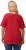 Ulla Popken Cold Dye Ruffle Edge Pocket Tee Salsa - T-shirt - 