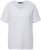 Ulla Popken Textured Striped Short Sleeve Tee Snow White - T-shirt - 