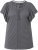 Ulla Popken Wing Sleeve V-Neck Tee Graphite Grey - T-shirt - 