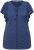 Ulla Popken Wing Sleeve V-Neck Tee Navy - T-shirt - 