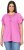 Ulla Popken Wing Sleeve V-Neck Tee Cool Pink - T-shirt - 