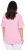 Ulla Popken Asymmetric Flounce Panel Short Sleeve Tee Pink - T-shirt - 