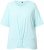 Ulla Popken Antibacterial Short Sleeve Draped Tee Light Turquiose - T-shirt - 