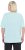 Ulla Popken Antibacterial Short Sleeve Draped Tee Light Turquiose - T-shirt - 