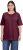 Ulla Popken Basic Round Neck Short Sleeve Relaxed Fit T-Shirt Dark Red - T-shirt - 