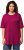 Ulla Popken Basic Round Neck Short Sleeve Relaxed Fit T-Shirt Magnolia Red - T-shirt - 