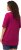 Ulla Popken Basic Round Neck Short Sleeve Relaxed Fit T-Shirt Magnolia Red - T-shirt - 