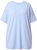 Ulla Popken Basic Round Neck Short Sleeve T-Shirt Light Blue - T-shirt - 