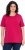 Ulla Popken Essential Round Neck Stretch Tee Dark Raspberry - T-shirt - 