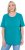 Ulla Popken Essential Round Neck Stretch Tee Teal - T-shirt - 