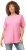 Ulla Popken Essential Round Neck Stretch Tee Light Pink - T-shirt - 