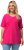 Ulla Popken Essential Round Neck Stretch Tee Fuchsia Pink - T-shirt - 