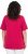 Ulla Popken Essential V-Neck Stretch Tee Dark Raspberry - T-shirt - 