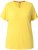 Ulla Popken Functional Antibacterial Finish V-Neck Short Sleeve Knit Top Sun Yellow - T-shirt - 