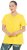 Ulla Popken Functional Antibacterial Finish V-Neck Short Sleeve Knit Top Sun Yellow - T-shirt - 
