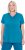 Ulla Popken Functional Antibacterial Finish V-Neck Short Sleeve Knit Top Opal Green - T-shirt - 
