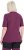 Ulla Popken Quick-Drying Short Sleeve T-Shirt Dark Cherry - T-shirt - 