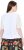 Ulla Popken Lace Yoke Short Sleeve T-Shirt Snow White - T-shirt - 