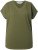 Ulla Popken Oversized studded Acid-washed V-Neck T-shirt Palm Green - T-shirt - 