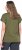 Ulla Popken Oversized studded Acid-washed V-Neck T-shirt Palm Green - T-shirt - 