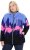 Ulla Popken Alpine Landscape Fleece Jacket Cloud Blue - Felpe & felpe con cappuccio - 