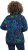 Ulla Popken Ribbon Print Turtleneck Sweatshirt Navy - T-shirt - 