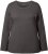 Ulla Popken Basic Round Neck Long Sleeve Slim Fit Cotton Tee Graphite Grey - T-shirt - 