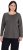 Ulla Popken Basic Round Neck Long Sleeve Slim Fit Cotton Tee Graphite Grey - T-shirt - 