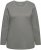 Ulla Popken Basic Round Neck Long Sleeve Slim Fit Cotton Tee Grey - T-shirt - 