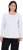 Ulla Popken Basic Round Neck Long Sleeve Slim Fit Cotton Tee Snow White - Gonne - 