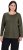 Ulla Popken Basic Round Neck Long Sleeve Slim Fit Cotton Tee Olive - T-shirt - 